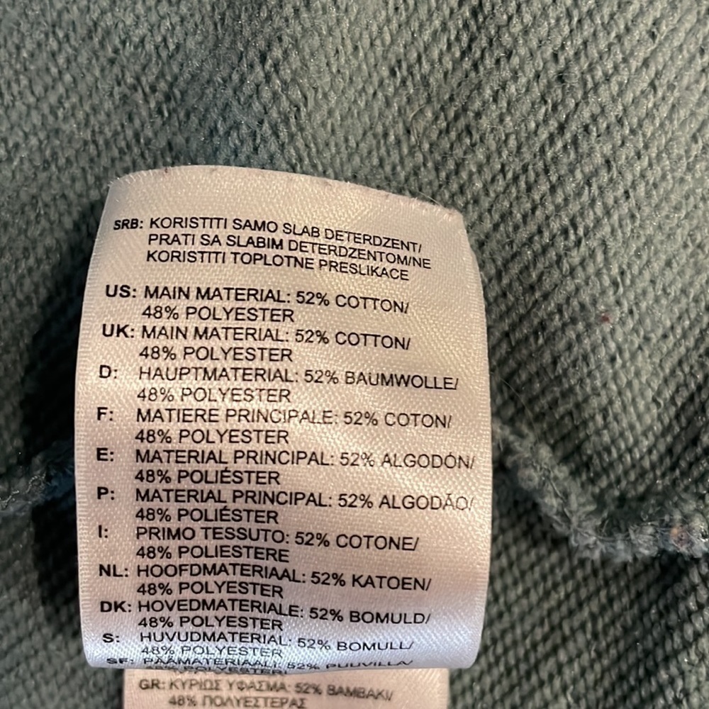 Reebok Zippered Hoodie Ladies Large Campus Fisherman - Picture 9 of 11